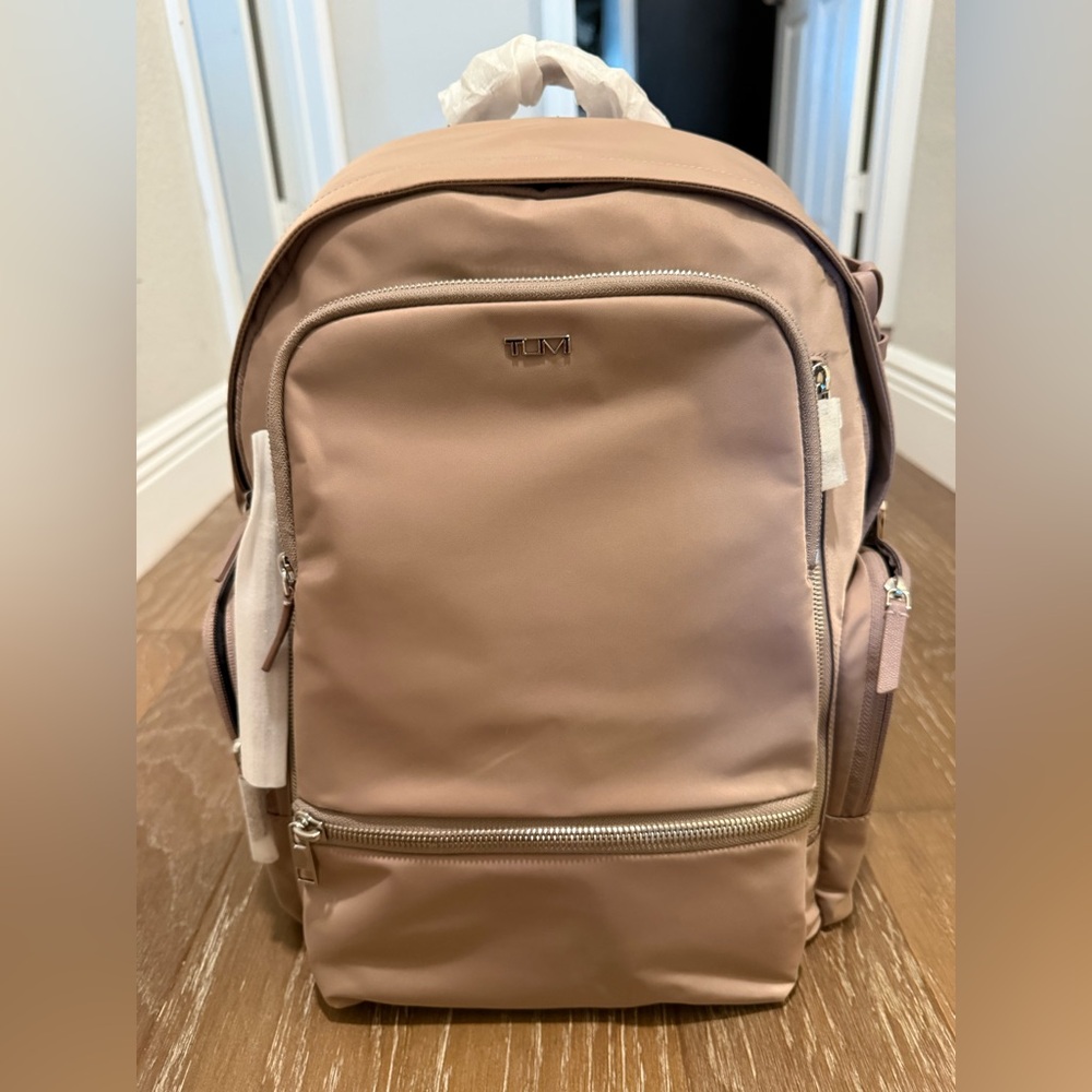 Tumi Celina Rose Backpack with Silver Details Fits 15” Labtop Authentic Tumi - Picture 9 of 15